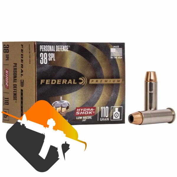 Munição Federal 38 SPL HYDRA_SHOCK JHP 110GR – CX 20