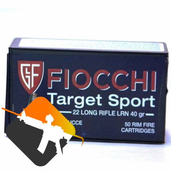 Munição Fiocchi 22 LR Target Sport 40gr – Cx 50