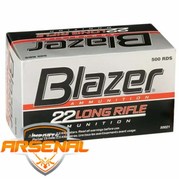 Munição CCI Blazer Cal .22 LR 40GR LRN Cx 50