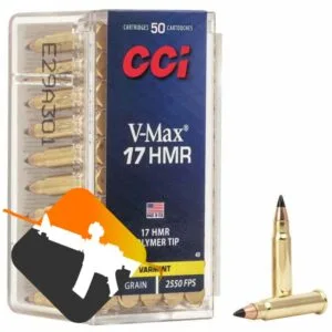Munição CCI 17HMR V-MAX Polymer-tip 17 Grains – Cx 50
