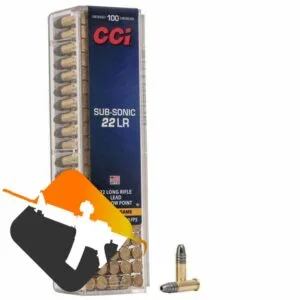 Munição CCI 22LR Subsonica HP 40GR – CX100
