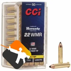 Munição CCI 22WMR MAGUM V-MAX POLYMER TIP 30GR – CX50