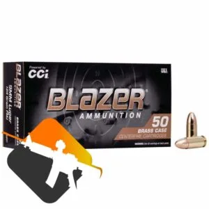 Munição CCI BLASER 9mm LUGER FMJ 124 Grains – Cx 50