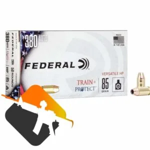 Munição FEDERAL Train + Protect 380 AUTO VHP 85 Grains – Cx 50