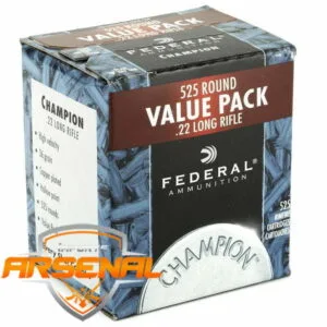 Munição Federal Cal 22 LR 36GR Champion Plated HP Cx 525