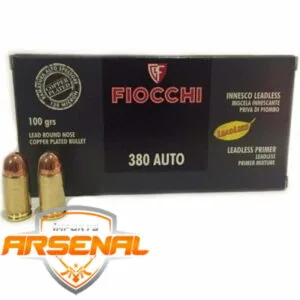 Munição Fiocchi 380 Auto FMJ 95gr cx 50un