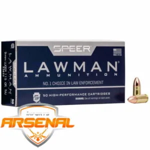 Munição SPEER LAWMAN 9mm LUGER TMJ 115 Grains – Cx 50
