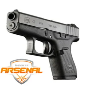 Pistola Glock G42 Calibre .380 Oxidada