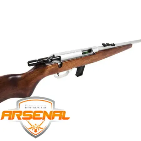 Rifle Cbc 8022 Calibre 22 Lr 10 Tiros Madeira Cromado - Imagem 2